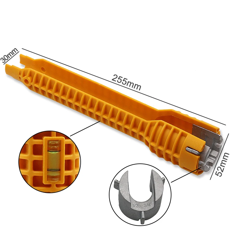 Многофункциональная противоскользящая ручка водопровод двойной торцевой гаечный ключ для бассейна плоскогубцы рукав для ванной кран для раковины установка инструменты