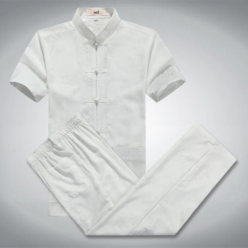 Традиционный китайский костюм для мужчин одежда китайского дракона Тан брюки