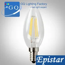 2 Вт E14 свет свечи 110 В 120 В 220 В 230 В 240 В LED нити с подсветкой вольфрама лампы освещения пятно света