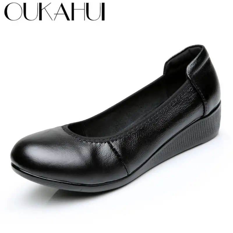 black work flats womens