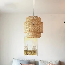 Best Price Modern Pendant Ceiling Lamps LED Pendant Lights Bamboo Deco Pending Lighting Dining Living Room Bedroom Hanging Light Fixtures Best Price