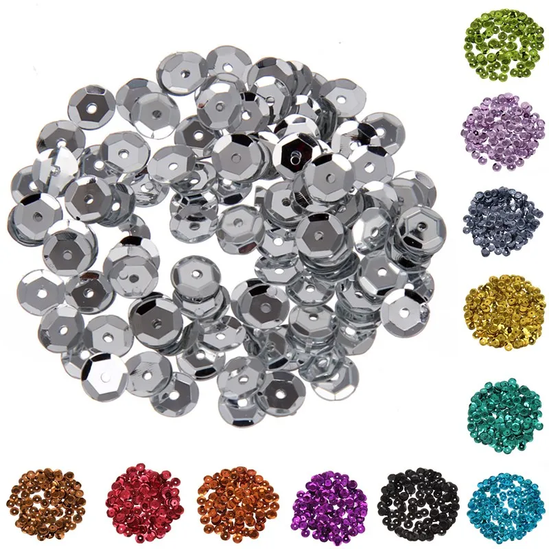 

1000Pcs/12g Colourful Shiny Acrylic Spacer Loose Flat Beads for Jewelry Making Findings Party Free Shipping