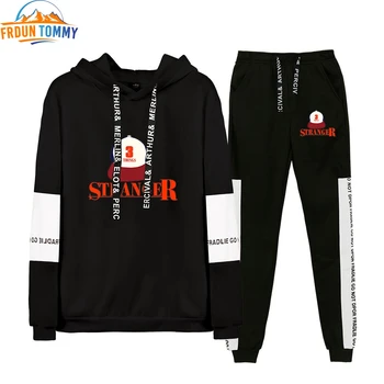 

Two Piece SetStranger Things Women/Men Long Sleeve Hoodies+Long Pants Hot Sale Fashion Casual Trendy Streetwear autumn Clothes