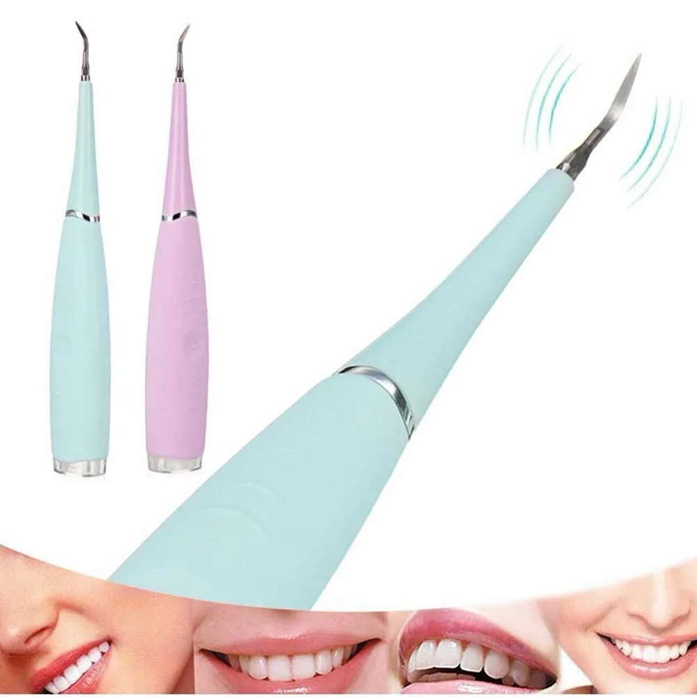 

Portable Electric Sonic Dental Scaler Tooth Calculus Remover Tooth Stains Tartar Tool Dentist Whiten Teeth Health Hygiene white