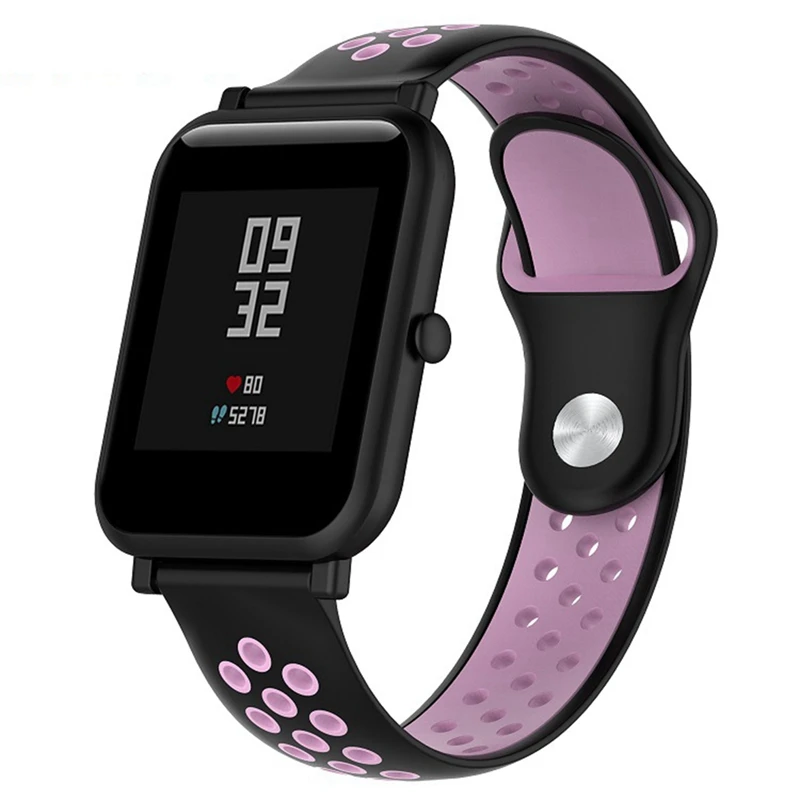 Цветной силиконовый ремешок для браслета Xiaomi Huami Amazfit Bip Bit на мм запястье 20