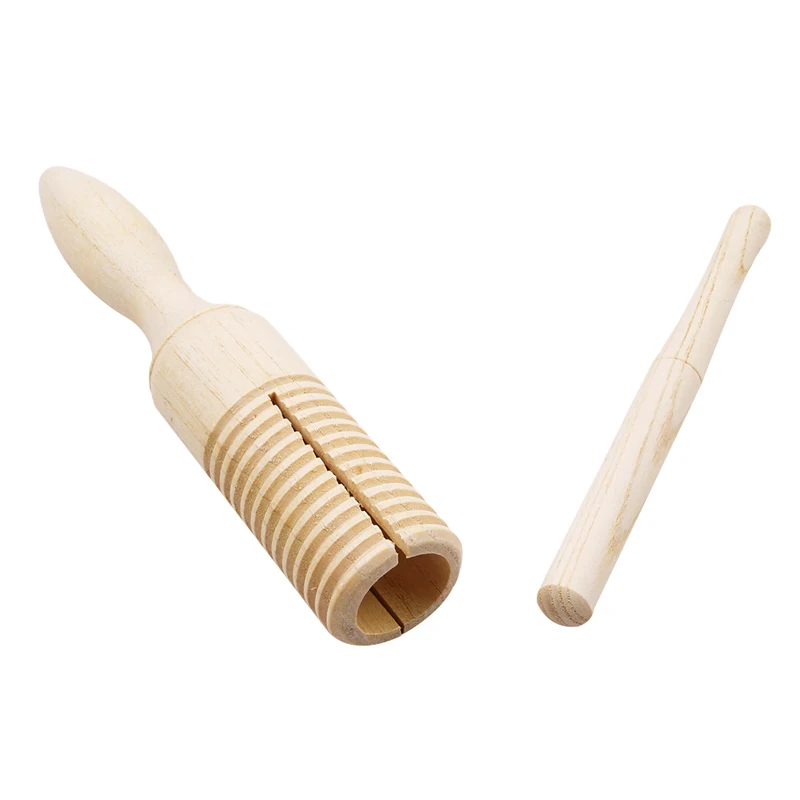 Деревянный музыкальный инструмент для детей, детские игрушки, звуковая трубка, маленький однониточный кольцевой перкуссионный цилиндр, Квак, лягушка, бочонок