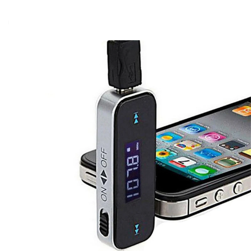 Wireless 3.5mm FM Transmitter w// LCD For MP3 iPod iPhone Cell Phone Handsfree