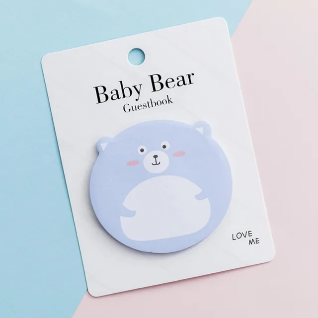 1 pcs baby bear memo pad paper post notes sticky note notepad
