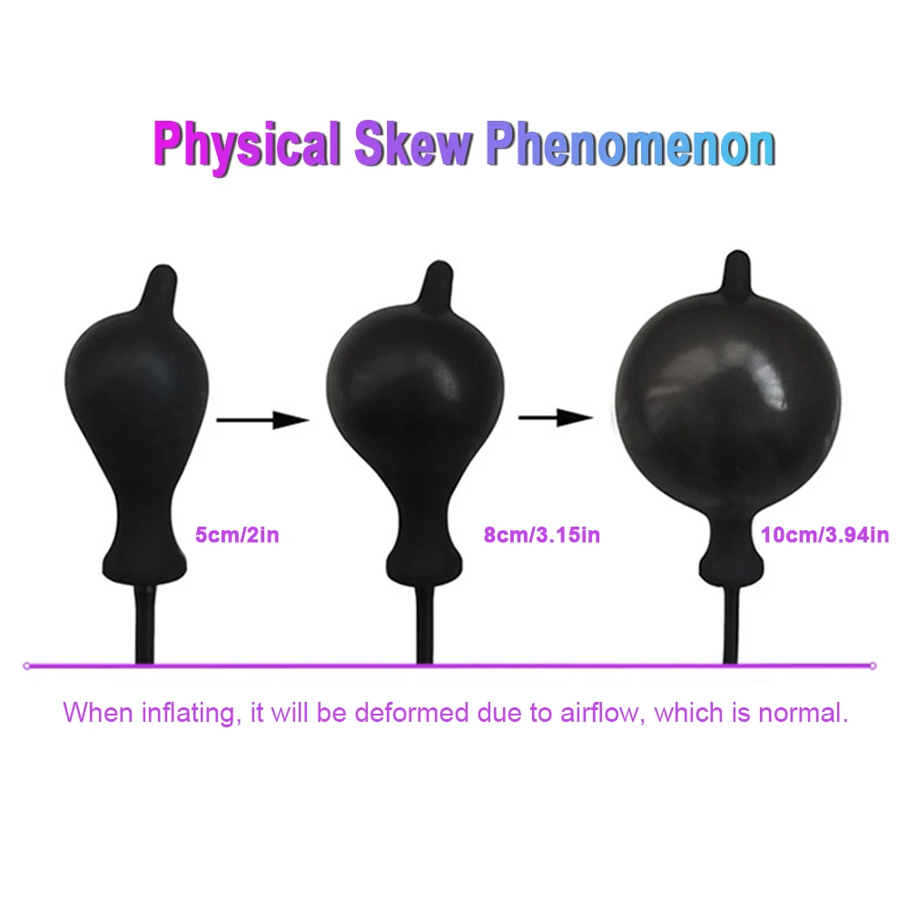 Inflatable Anal Plug Silicone Inflate Anal Butt Expandable Anal Dilator Air-filled Large Pump Dildo Sex Toys For Women Men Gays