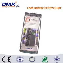 Профессиональный Светодиодное Освещение USB для DMX Интерфейс адаптер LED DMX512 компьютер PC этап Освещение контроллер Диммер