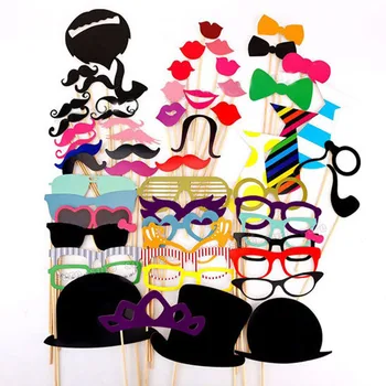 

58 pcs/lot Photo Booth Props Photobooth For Wedding Decoration Birthday Party Event & Party Supplies