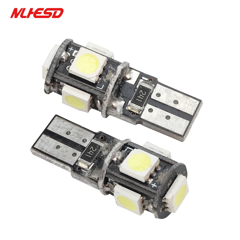 10X T10 5SMD CANBUS 5050 SMD W5W 194 светодиодсветодиодный автомобисветильник лампа без ошибок