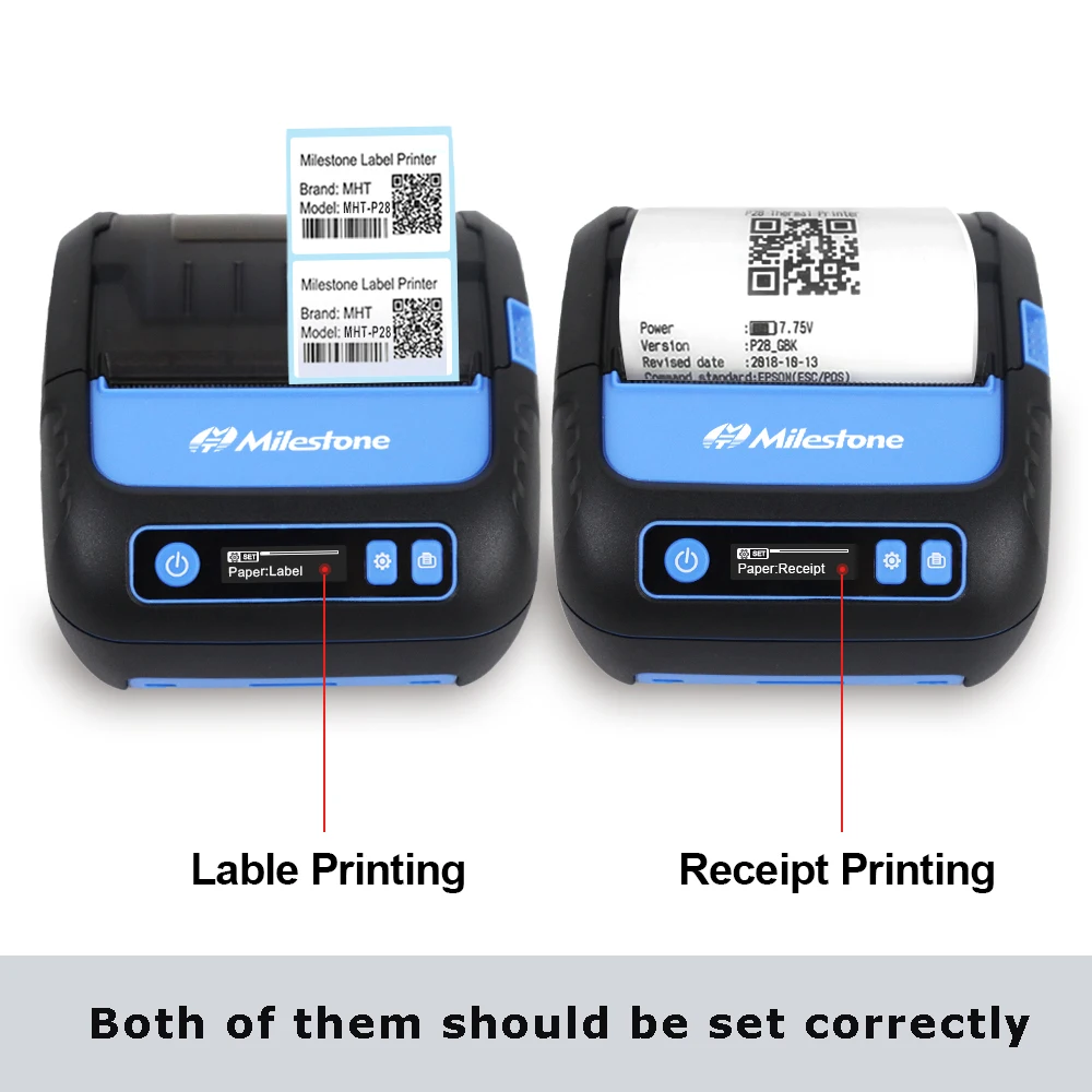 Label Printer for Label and Receipt 2 in 1 POS Printing 80mm Bluetooth Support Android iOS 3