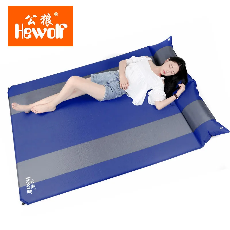 

Hewolf double inflatable cushion widening and thickening outdoor moisture nap bed mattress