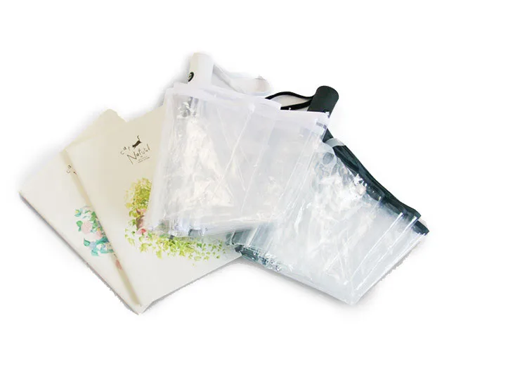 

Small, fresh, transparent umbrella, seventy percent off umbrella, 8 bone transparent umbrella, creative folding automatic umbrel