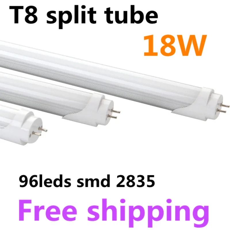 30pcs/lot High birghtness T8 led tube light 1200mm 18w 4ft, smd 2835 110v 220v, warmwhite/cold