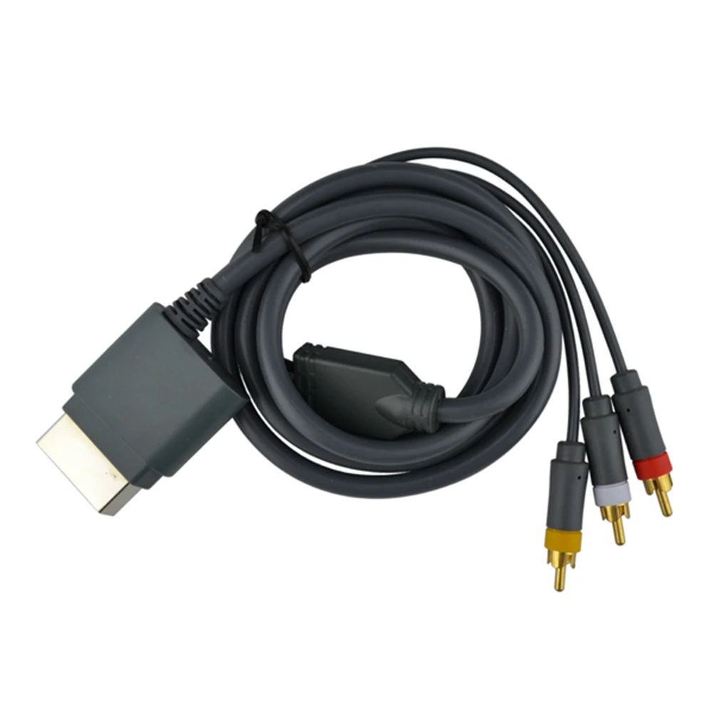 Высокое разрешение 1,8 м композитный 3 RCA HD ТВ Аудио AV видео шнур оптический кабель для Xbox360 Xbox 360