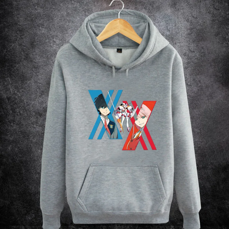 Anime! DARLING in the FRANXX Hoodie Cosplay Costume Autumn Winter Fashion Leisure Fleece Unisex Sweater Free Shipping | Тематическая