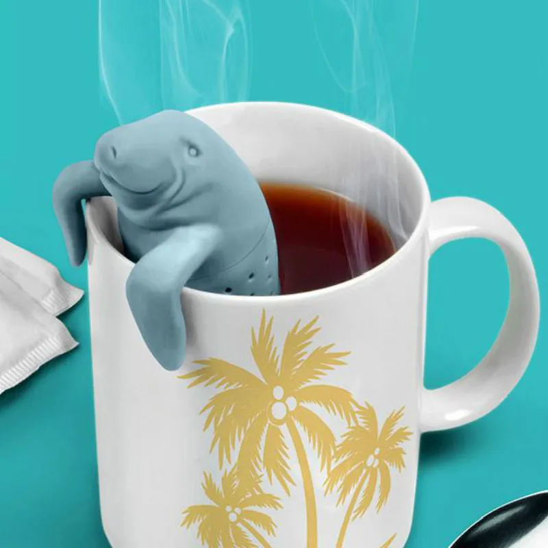 Manatea Tea Infuser Strainers Infusor Mana Silicone Leaf Filter Manatee ...