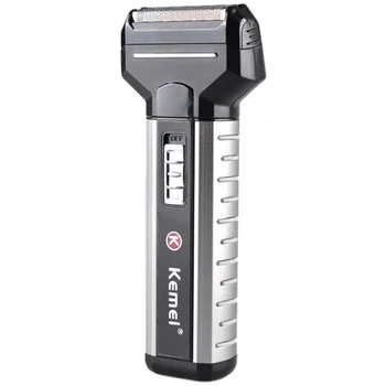 

Kemei 3 In 1 Men's Shaver Multi-functional Rechargeable Stainless Steel Razor Nose trimmer Hair Trimmer Set KM-1120