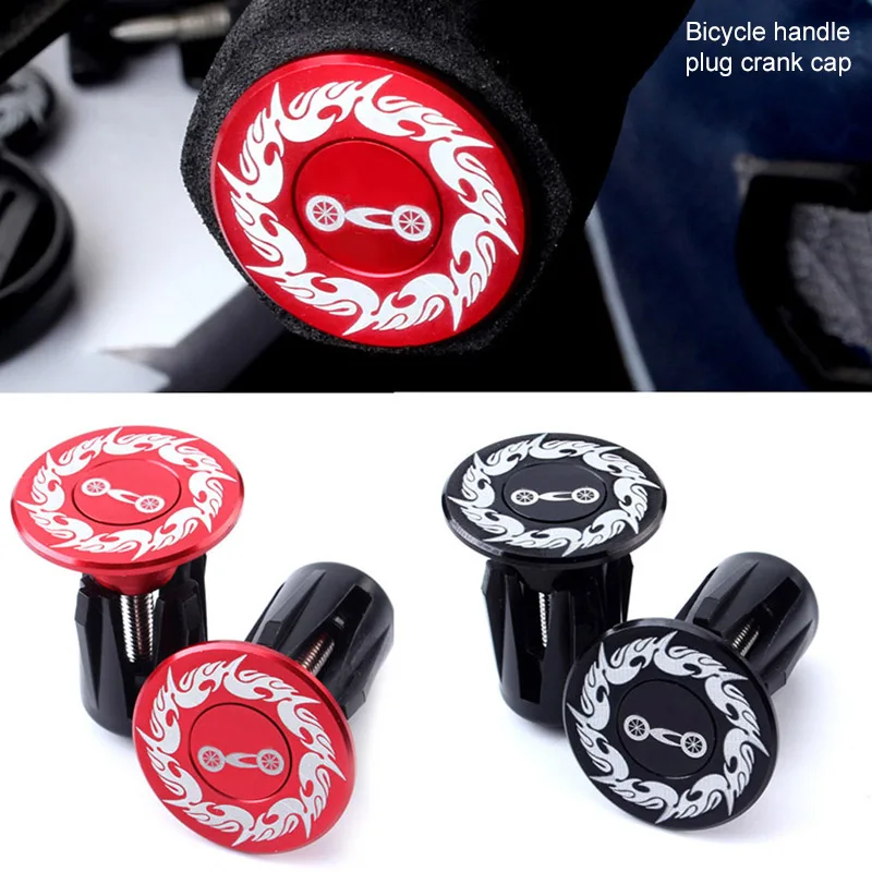 

1 Pair Bicycle Handlebar Ends Aluminium Alloy Bike Handle Bar Grips Plugs Caps XR-Hot