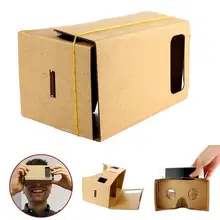 Очки виртуальной реальности Google Cardboard 3D очки VR коробка кино видео источников для iPhone 5 6 7 смартфонов VR гарнитура A273