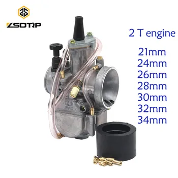 

ZSDTRP 2 T engine 21 24 26 28 30 32 34mm PWK Carburetor carburator Carb with power jet racing motor Scooters modify parts