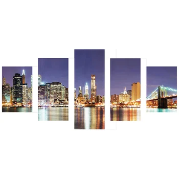 

Full Drill City night 5D DIY Diamond Painting The neon lights Multi-picture Cross Stitch Mosaic Diamond Painting Home art decor