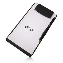 Из искусственной кожи A6 зажим для банкнот отель удлинение конференции коврик папка канцелярские принадлежности