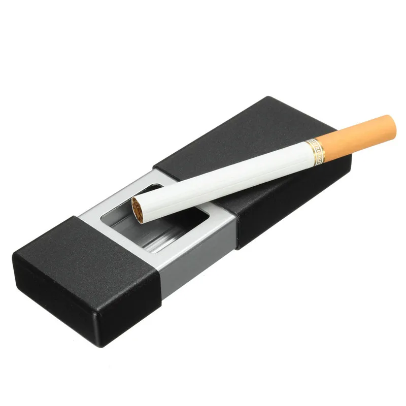 1pc Aluminum Smoking Ashtray Holder Case Storage Box Ash Organizer Mini