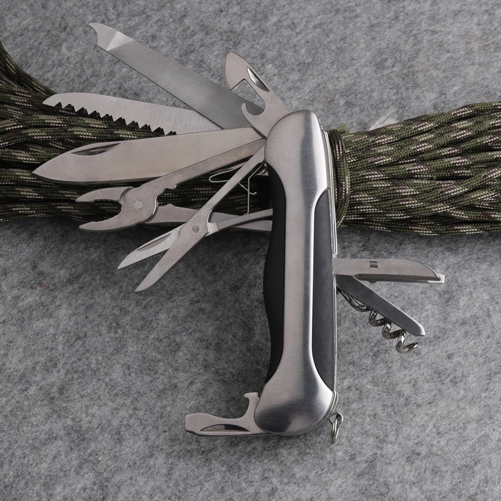 Preise Neue Multifunktionale Schweizer Folding Messer Edelstahl EDC Werkzeug Armee Messer Tasche Jagd Outdoor Camping Überleben Messer SKR02