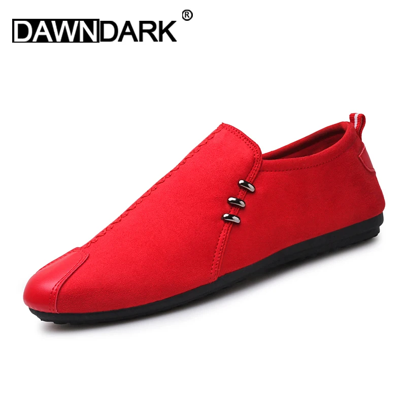 

Men Casual Shoes Boat Loafers Comfortable Male Flat Driving Sneakers Lightweight Fashion Brand Autumn Footwear Red Black Cheap