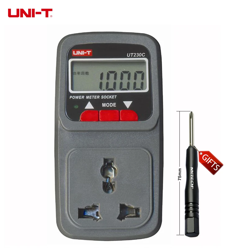 

Official authentic Youlide UNI-T multifunction power metering UT230C power outlet socket-controlled timepiece