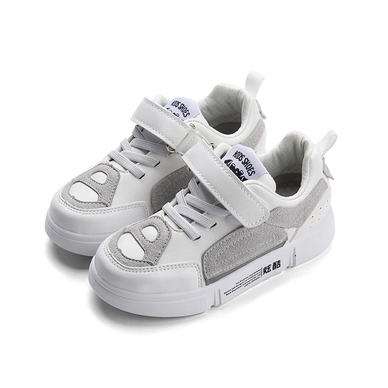 

2018 Fashion Boys Sneaker Breathable Kids Boy Sport Tennis White Shoes Anti-slippery Children Casual Footwear Toddler Baby Shoes