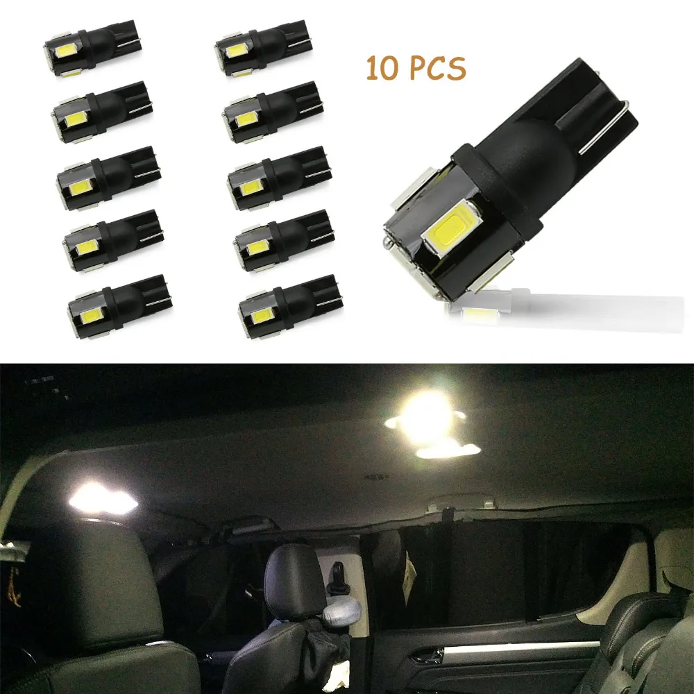 10x T10 W5W Светодиодный лампочки Canbus автомобиля Подсветка салона для BMW E46 E39 E60 E90 E36 E30