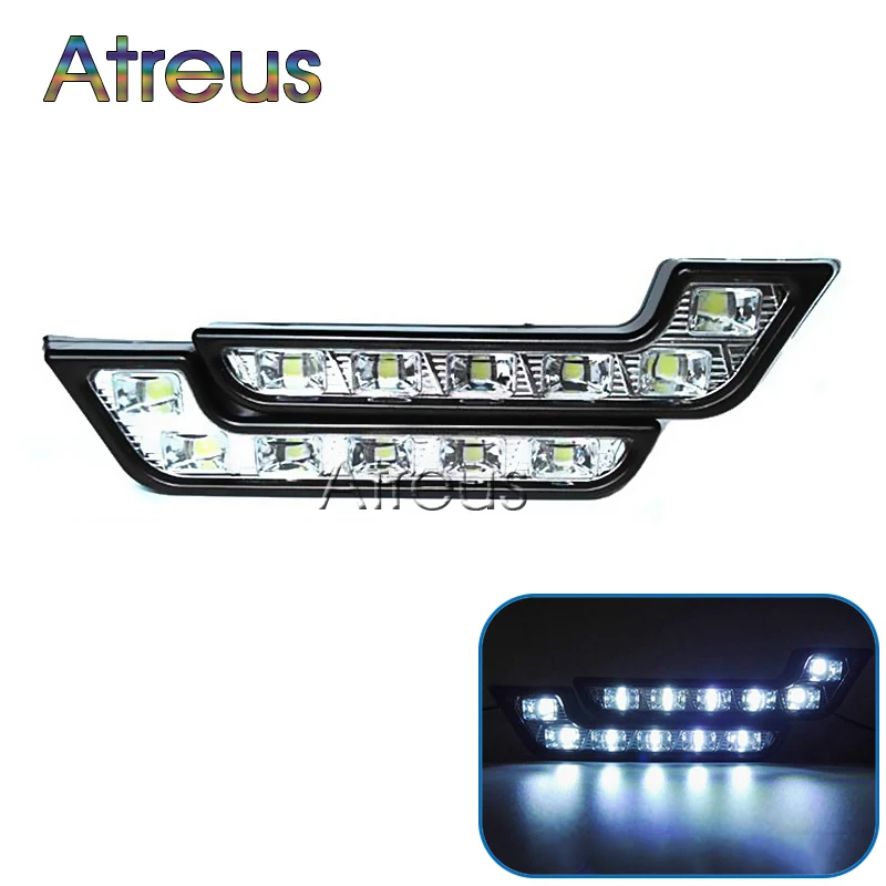 2X Car LED Daytime Running Lights DRL Fog Lamp For Renault ...