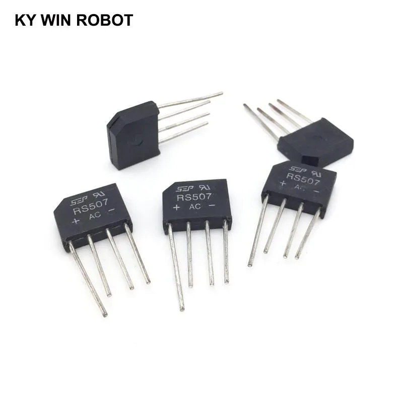 5A 700V diode bridge rectifier RS507 5PCS diode bridge rectifier,rectifier diodes,electrical rectifier diodes