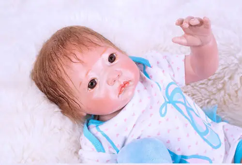 20 ''малыш Reborn Baby Doll реалистичные, из мягкого силикона винил для девочек и мальчиков, для новорожденных, Подарочные игрушки для девочек