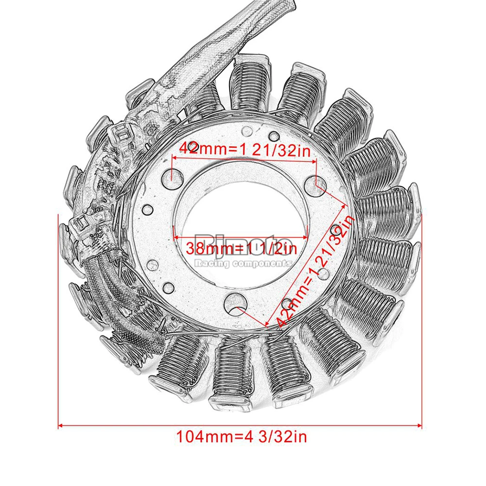 BJ мотоциклетное сцепление Статор для Suzuki GSXR600 2001-2005 GSXR750 2000-2005 GSXR1000 2001-2004 31401-40F00