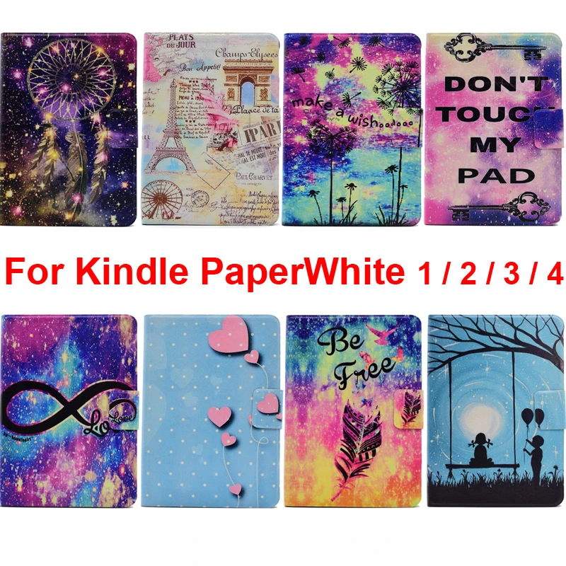 

Nice Printing Case for Amazon Kindle PaperWhite 2 3 Cover Protector Shell Skin Paper White 3 Bag Pouch Paperwhite4 Capa Founda