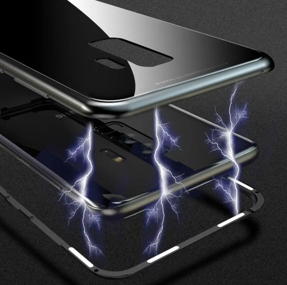 

Adsorbimento magnetico Case for SamsungS8 S9 S7 S7EDGE S9 Plus note8 note 9 Ultra-thin and ultra-thin double-sided steel sleeve
