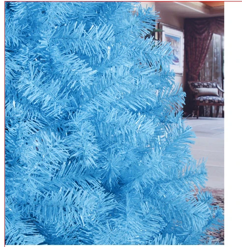 240 см высокие Роскошные Шифрование цвет небесно-синий Рождество дерево тяжелых сосны искусственные ПВХ ximas Новогодние ёлки Новый год