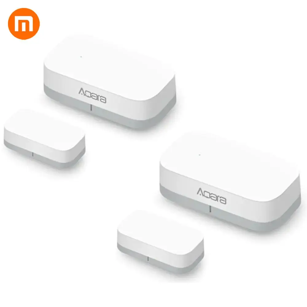 

Xiaomi 2 PCS/lot Aqara Door Window Sensor Zigbee Wireless Connection Smart Mini door sensor Work With Mi App For Android IOS Pho