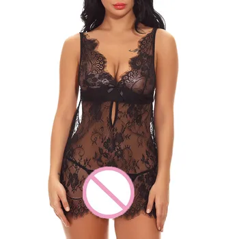 

ZHDAOR 2019 NEW HOT Fashion Sexy Women Ladies Lingerie Sleepwear Lace Wire-Free Underwear Babydoll Nightwear Free ship N4