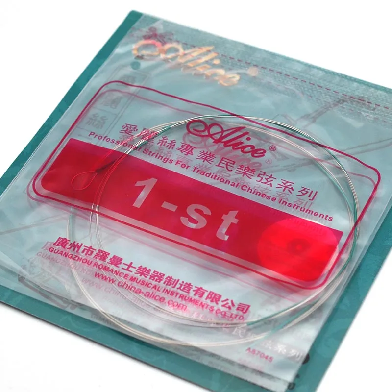 10 Sets Alice AT9 Erhu Strings Stainless Steel Nickel Silver Wound Strings 1st-2nd