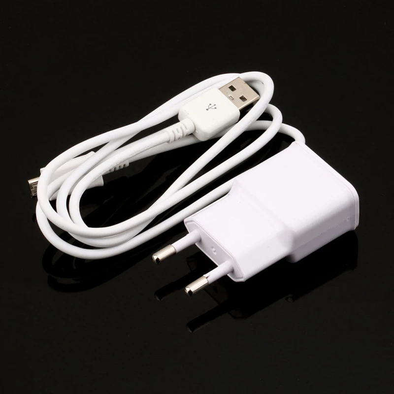 

2A white Dual 5V USB EU Plug Wall Charger +micro USB cable for Samsung galaxy S3 I9300 note 3 note4 mobile phone