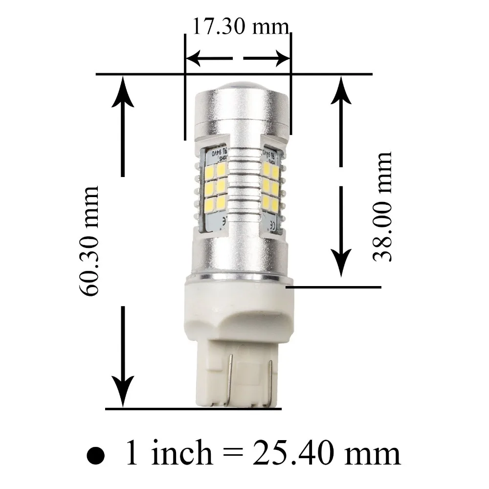 PA светодиодный x T20 7443 7440 2835 21SMD из 2 предметов Белый фонарь задний