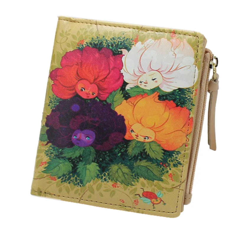 

Vintage Purses Print Women Wallets Female Cartoon Wallet Unicorn