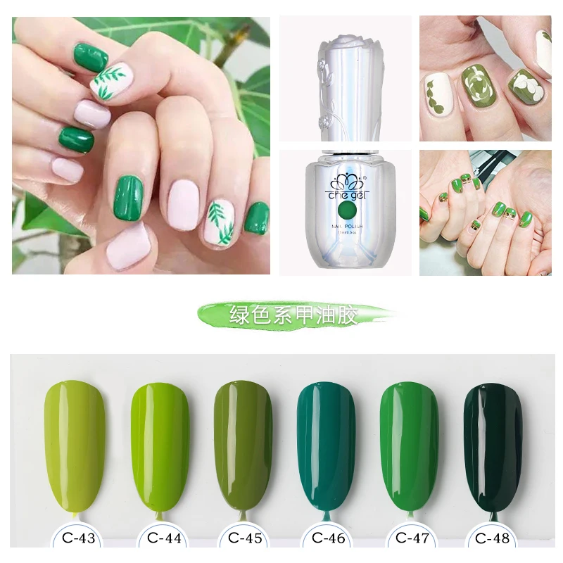 Formaldehyde free nail art comestic diy soak off gel uv led 6 colors