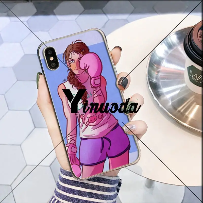 Cartoon Boxing Girl Gloves